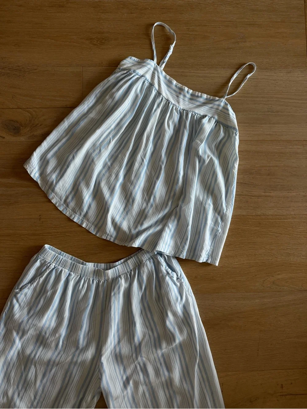 Striped Blue Cotton Set
